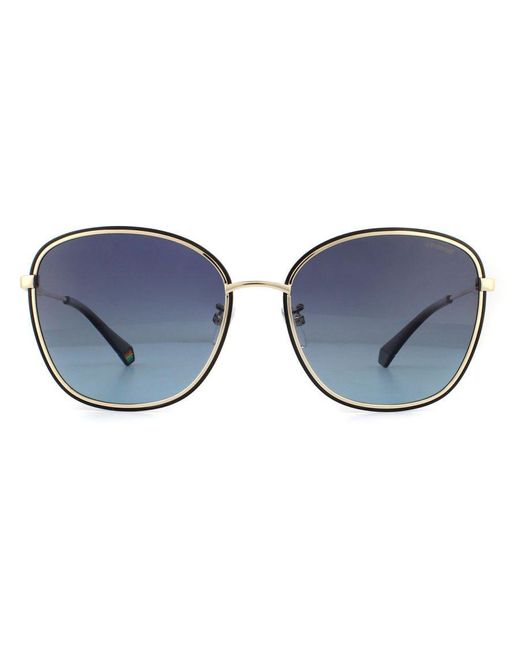 Polaroid Blue Sunglasses Pld 6117/G/S 2M2 Wj Gradient Polarized Metal