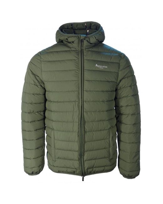 Aquascutum Green Active 100Gr Hooded Jacket for men