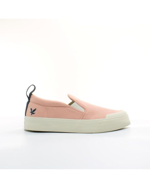 Lyle & Scott Pink Duncan Plimsolls for men