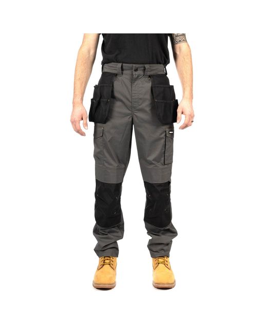 Caterpillar Black Nexus Holster Stretch Pocket Cotton Outdoor Trousers for men
