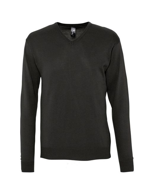 Sol's Black Galaxy V Neck Sweater for men