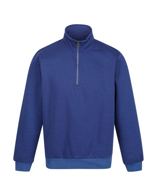 Regatta Blue Pro Quarter Zip Sweatshirt (New Royal) for men
