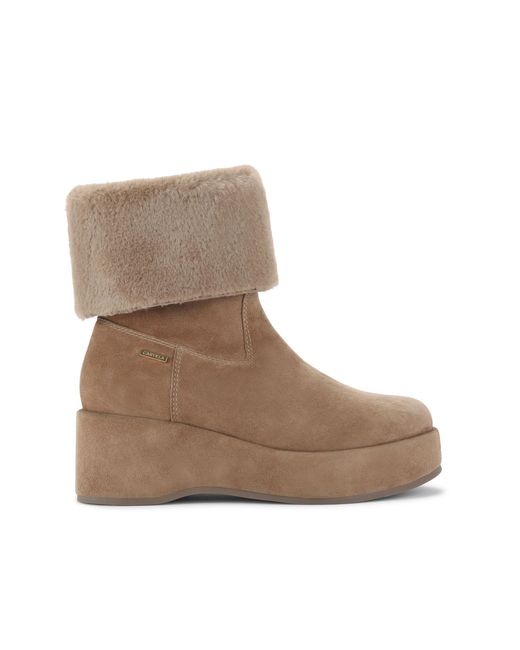 Carvela Kurt Geiger Brown Suede Apres Fur Boots