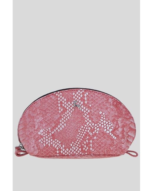 Ashwood Leather Red 'Philippa' Real Makeup Bag