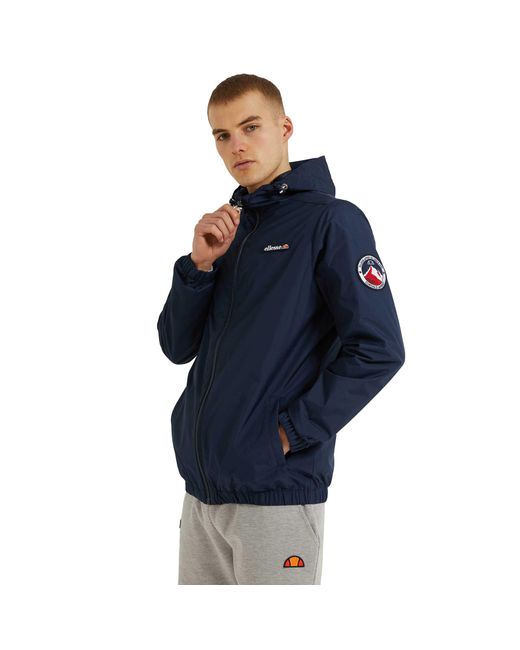 Ellesse Blue Terrazzo Quilted Jacket for men