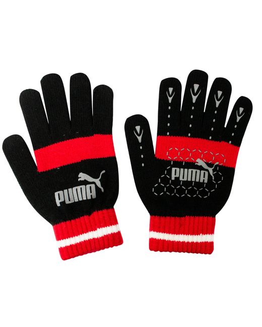 PUMA Red No 1 Logo Cat Magic Winter Gloves for men