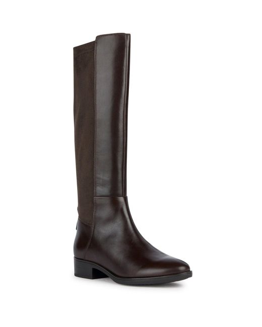 Geox Brown D Felicity D Knee High Boots