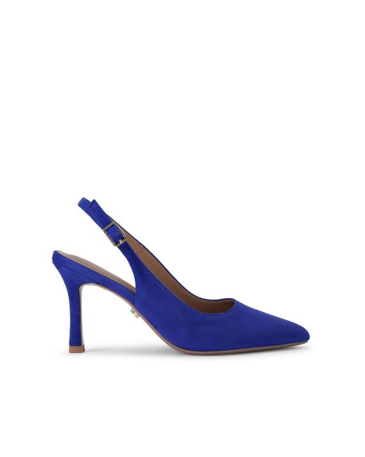 Carvela Kurt Geiger Blue Suede Corletta Sling Court Heels