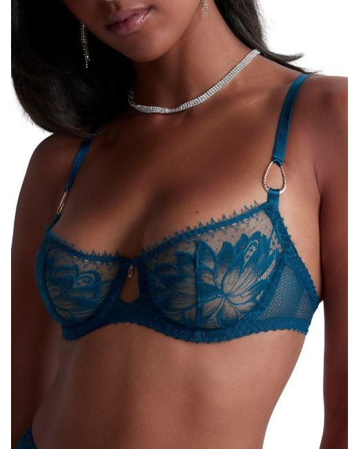 Aubade Black Flawless Love Half Cup Bra