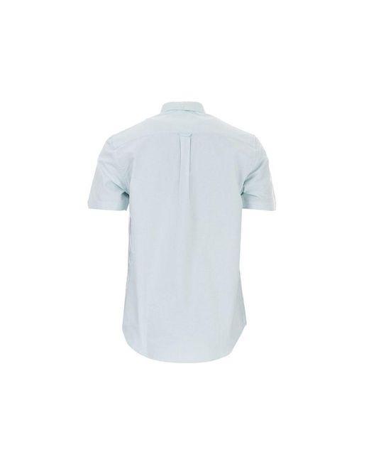 Ben Sherman Blue Oxford Short Sleeve Shirt for men