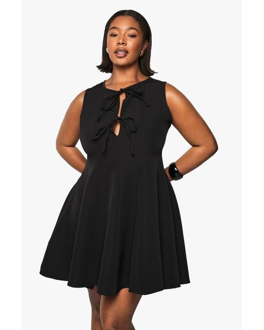 Skater Dress Boohoo Dresses Size 20 Boohoo Plus Sleeveless Bow