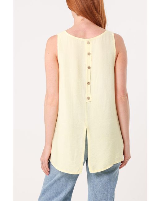 Blue Vanilla Yellow Sleeveless Top