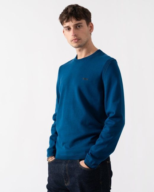 Boss Blue Boss Ever-X Crew Neck Jumper for men