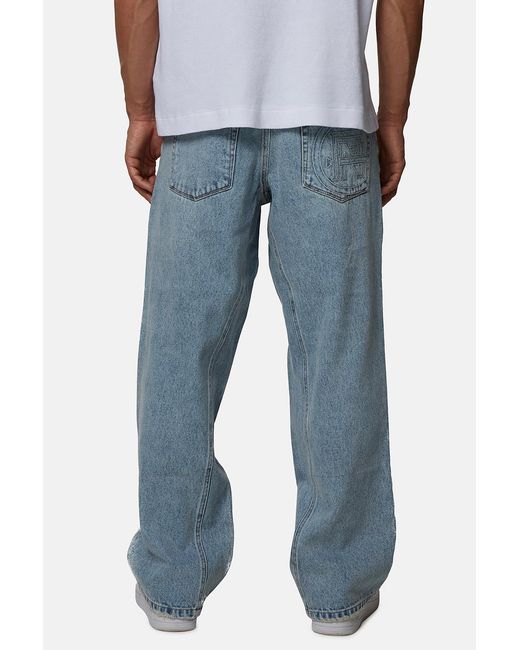 Good For Nothing Blue Baggy Denim Jeans for men