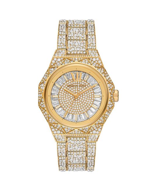 Michael Kors Metallic Mk7398 Raquel Pave-Tone Ladies Watch Stainless Steel