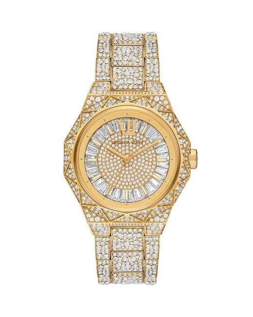 Michael Kors Metallic Mk7398 Raquel Pave-Tone Ladies Watch Stainless Steel