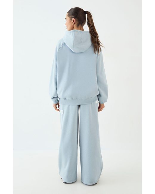 DSGN Studio Blue Health And Wellness Printed Hooded Tracksuit