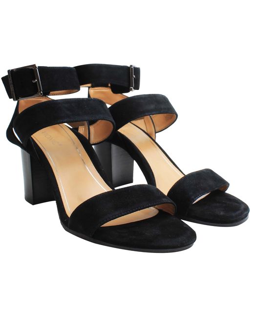 Vionic Black Perk Sofia Heeled Sandals
