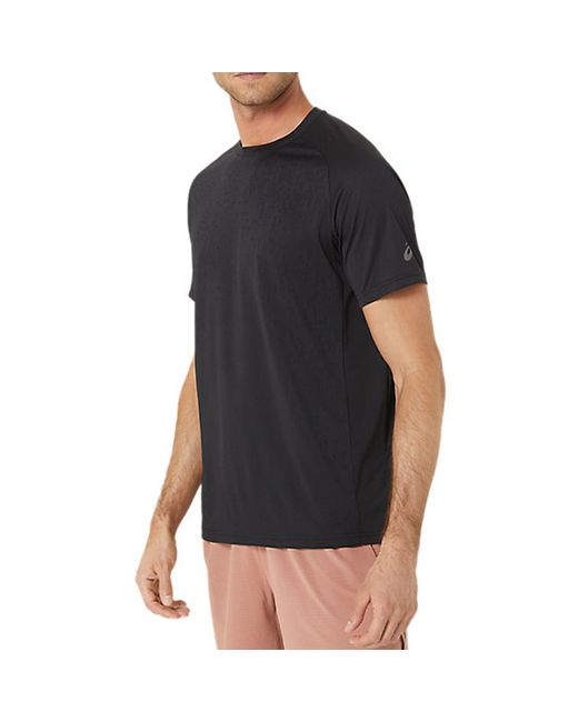 Asics Black Actibreeze Jacquard T-Shirt for men