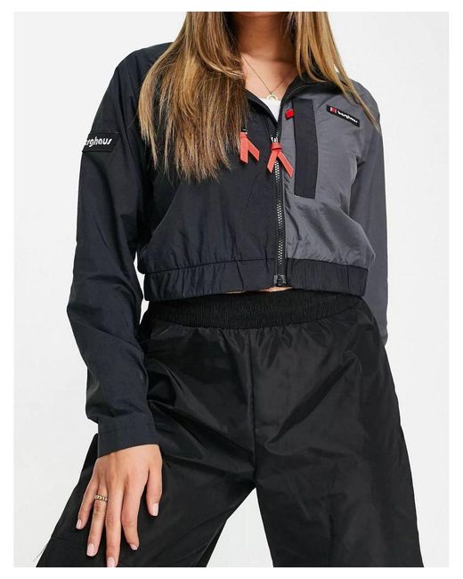 Berghaus Co-ord Cropped Wind Jacket In Black