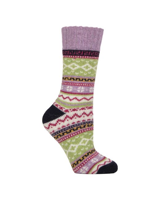 Country Pursuit Gray Ladies Wool Blend Hiking Socks Cushioned Walking Boot