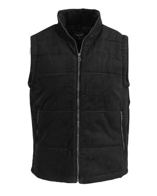 CHEROKEE Black Cord Padded Gilet for men