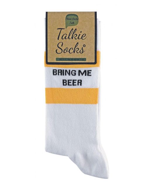 Sock Snob White Talkie Socks