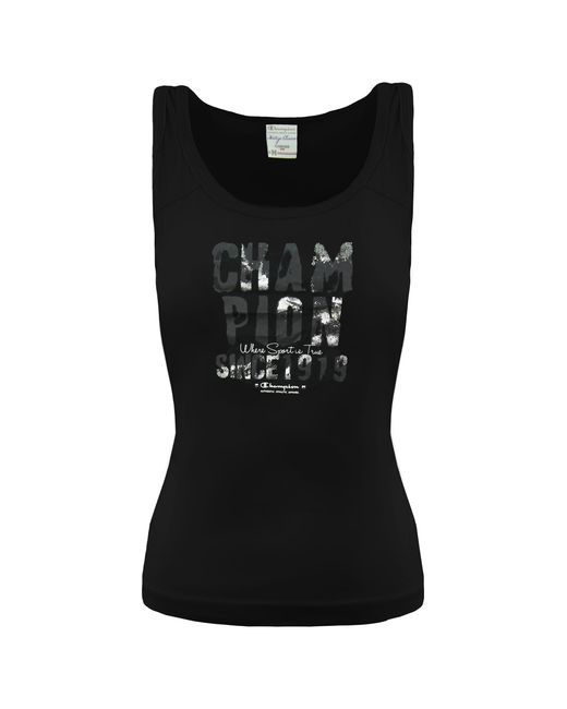 Champion Black Heritage Vest Cotton
