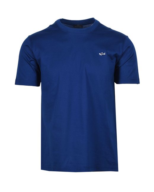 Paul & Shark Blue Badge T-Shirt Cotton for men