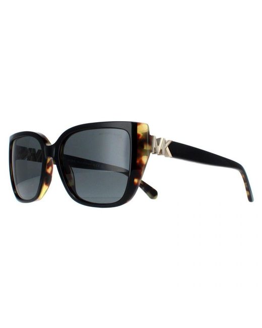 Michael Kors Black Rectangle Bi Layer Amber Tortoise Dark Mk2199 Acadia