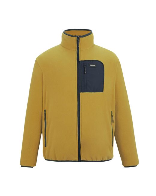 Regatta Yellow Frankie Full Zip Fleece Jacket (Wood/ for men