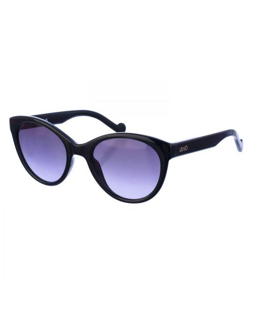 Liu Jo Blue Oval Butterfly Shaped Acetate Sunglasses Lj711S