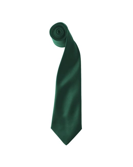 PREMIER Green Colours Satin Clip Tie (Pack Of 2) (Bottle) for men