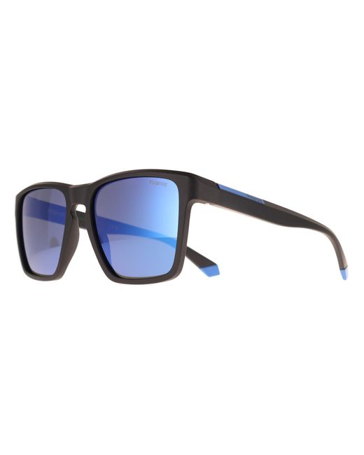 Polaroid Blue Square Matte Mirror Polarized Pld 2167/S for men