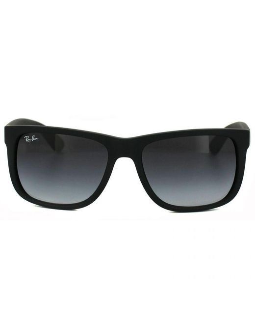 Ray-Ban Black Sunglasses Justin 4165 Rubber Gradient 601/8G By
