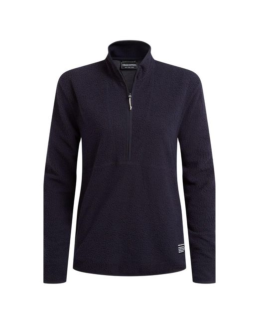 Craghoppers Blue Ladies Compresslite Half Zip Fleece (Dark Sapphire)