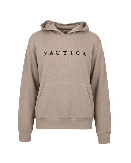 Nautica Gray Luna Hoodie Cotton