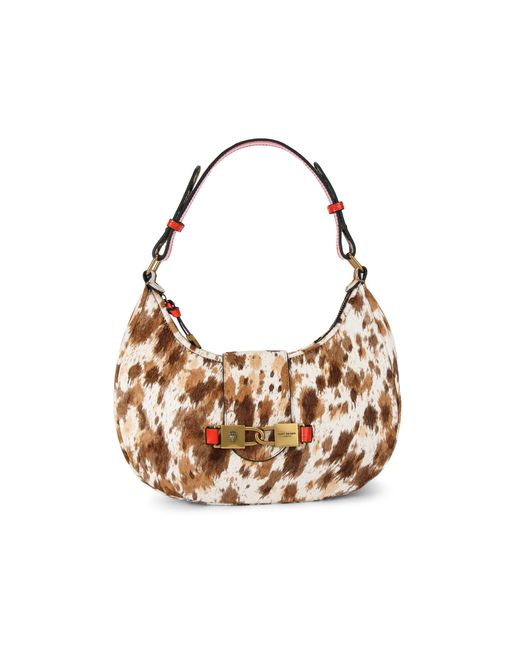 Kurt Geiger Brown Leather Kingsley Hobo Bag