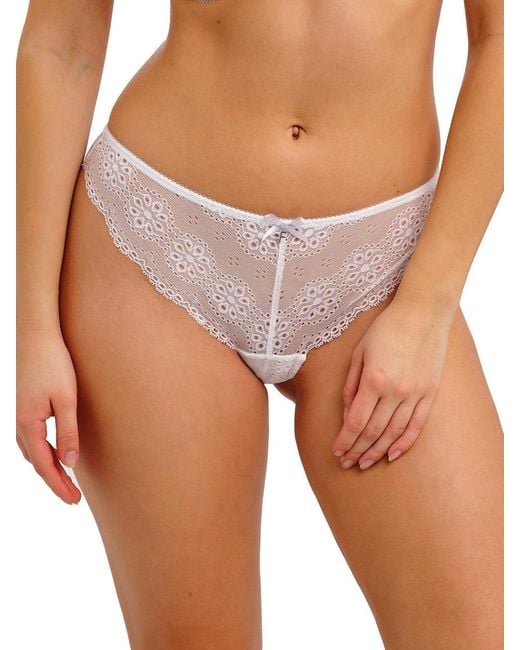 Freya White Posie Brief