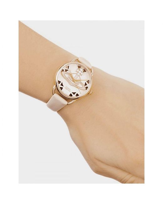 Vivienne Westwood Accessoires Leadenhall Quartz Horloge In Roze in het White
