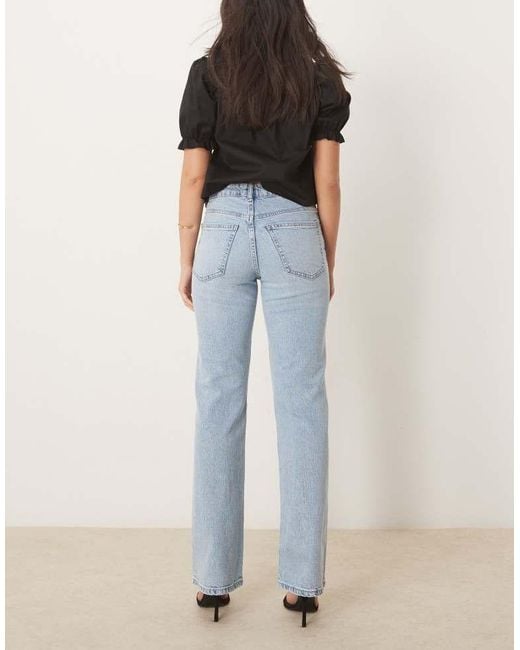 Gina Tricot Blue Mid Rise Bootcut Flare Stretch Jeans