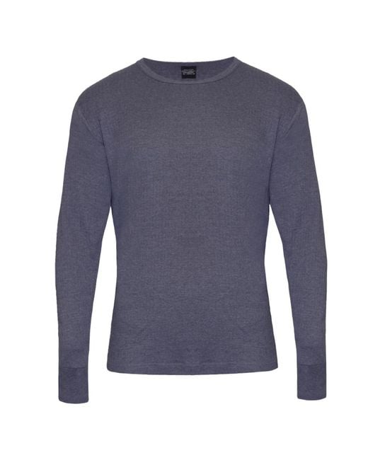 Regatta Blue Thermal Underwear Long Sleeve Vest Top (Denim) for men