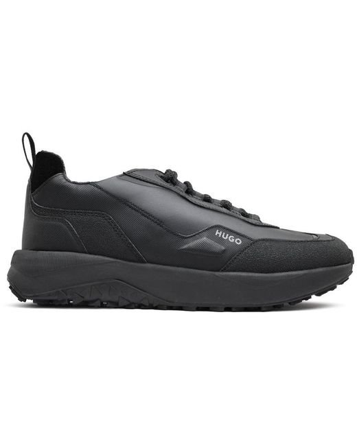 HUGO Black Kane Runn Trainers for men