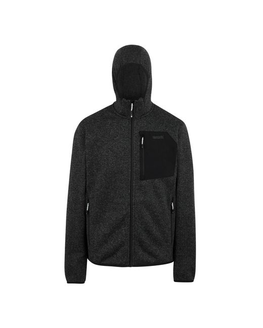 Regatta Black Newhill Marl Full Zip Fleece Jacket (Ash) for men