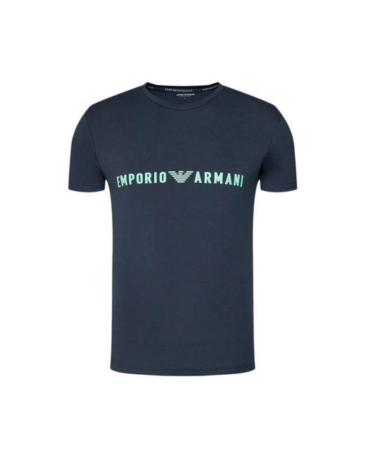 Emporio Armani Adelaar T Shirt in het Blue voor heren