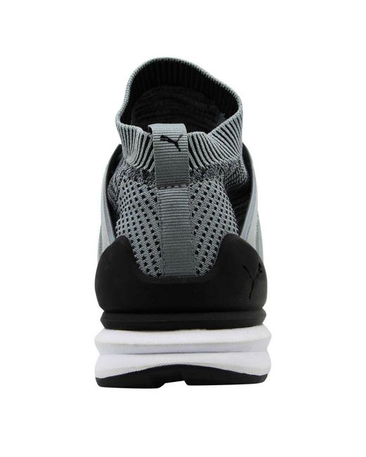 PUMA Black Blaze Of Glory Limitless Hi Evoknit Lace Up Trainers 363134 02 for men