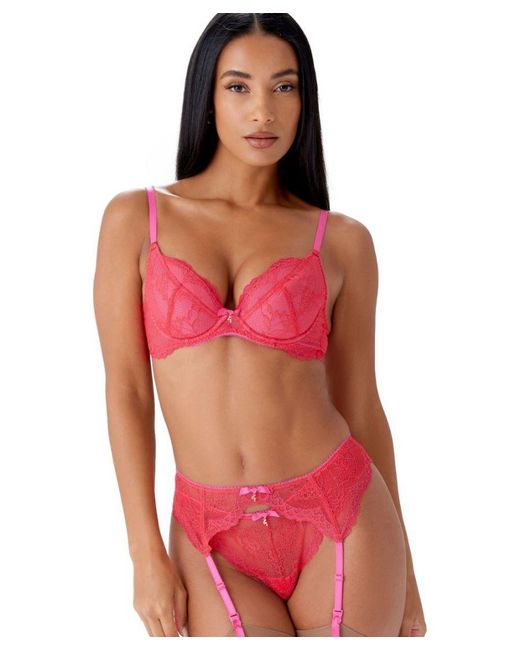 Gossard Red Superboost Lace Suspender