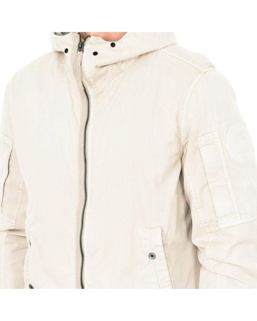 G-Star RAW Natural Overshirt Jacket With Hood Collar D01657 for men