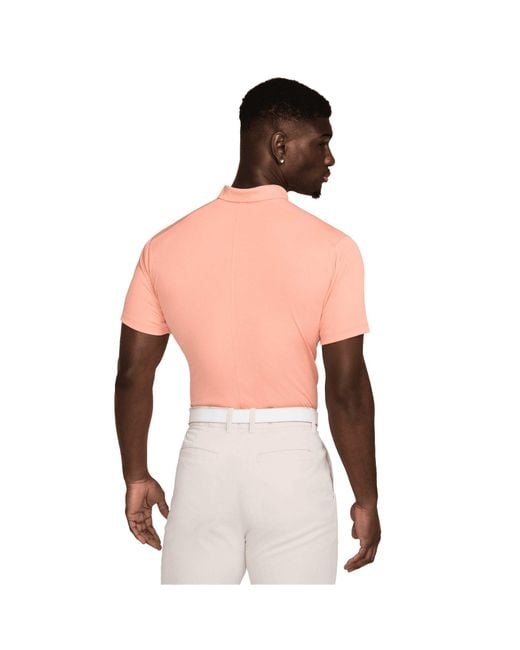 Nike Pink Victory Solid Polo Shirt (Apricot Agate/ for men