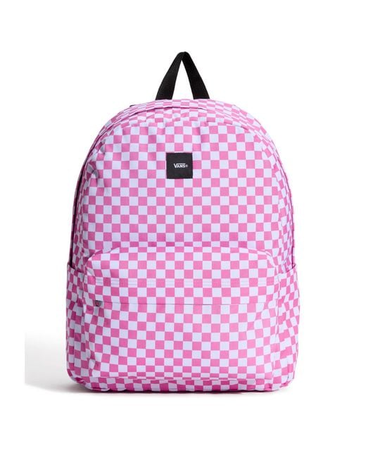 Vans Pink Old Skool Check Backpack